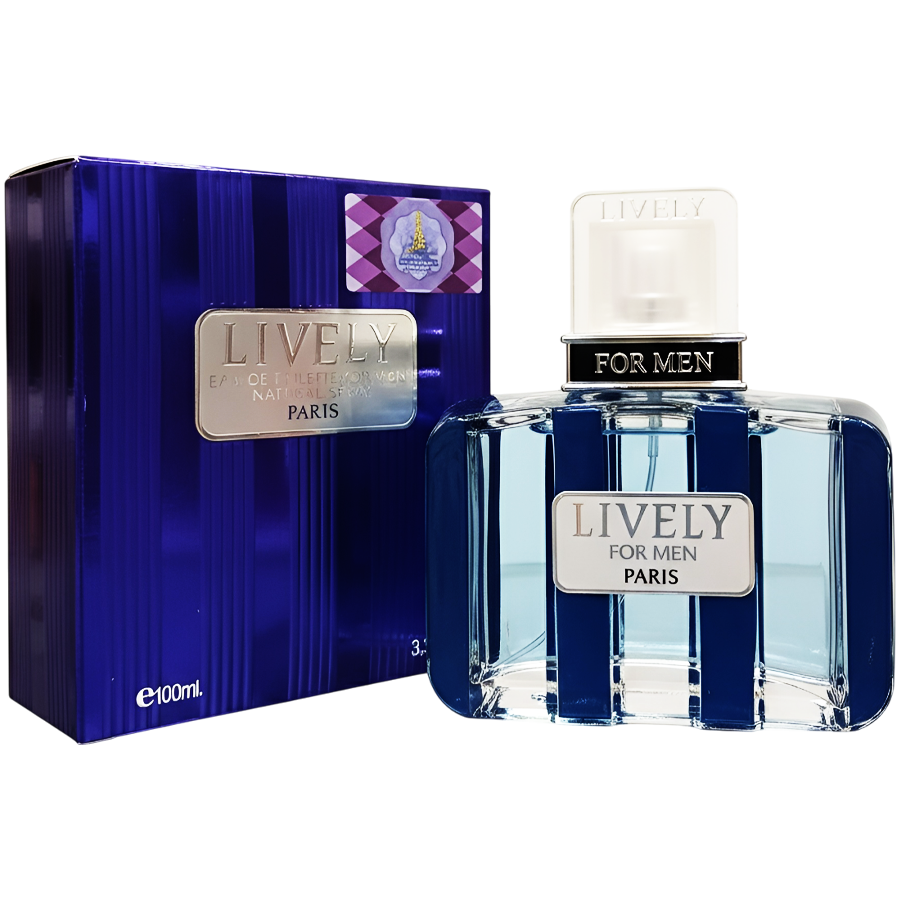 ادو تویلت لایولی فور من از برند پاریسیس پارفومز (Parisis Parfums LIVELY For Men EDT 100ml) لیولی اورجینال